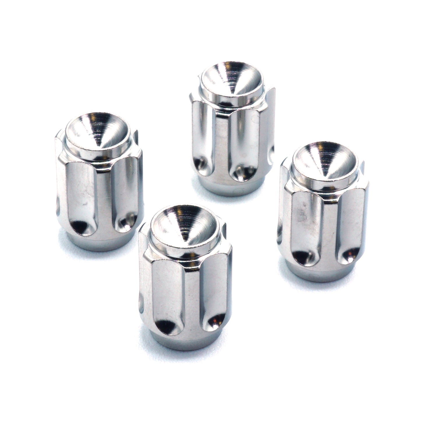 Dress Up Bolts Gear Titanium Valve Stem Caps - Set of 4