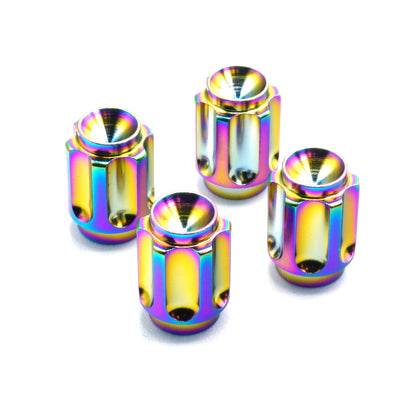 Dress Up Bolts Gear Titanium Valve Stem Caps - Set of 4