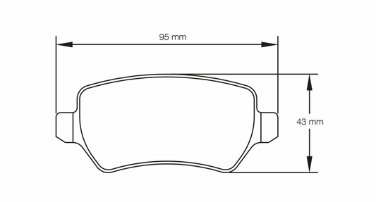 PAGID Racing Pagid Racing 8185 RSL19 Compound Brake Pads 8185-RSL19