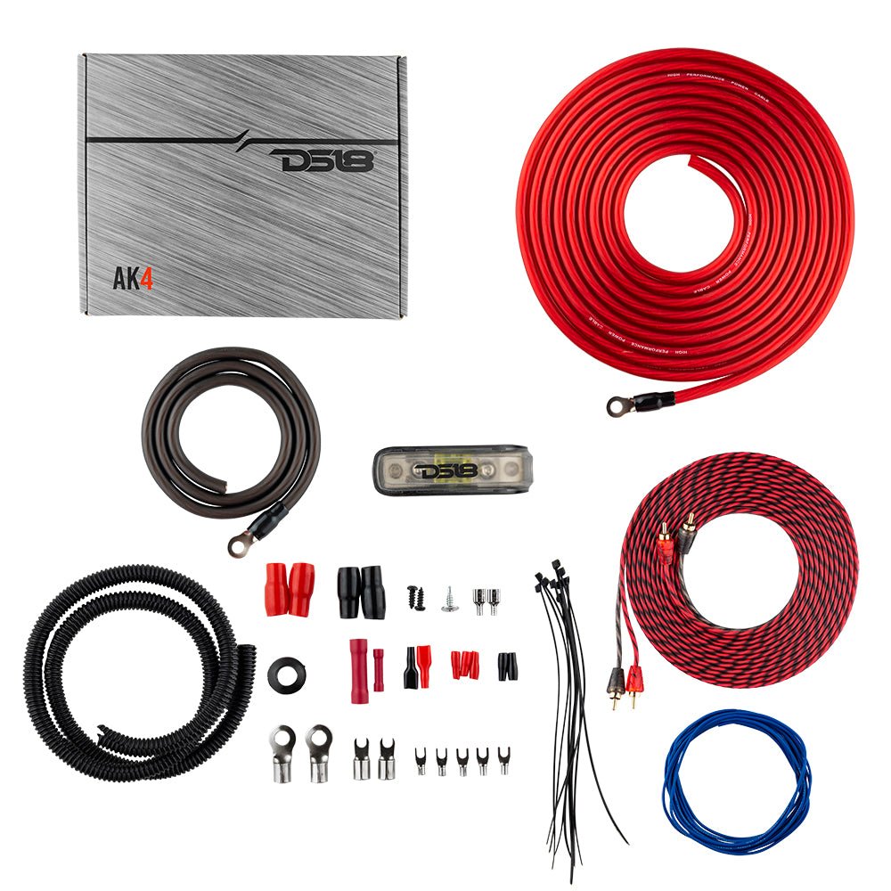 4-GA CCA Amplifier Installation Kit - RED
