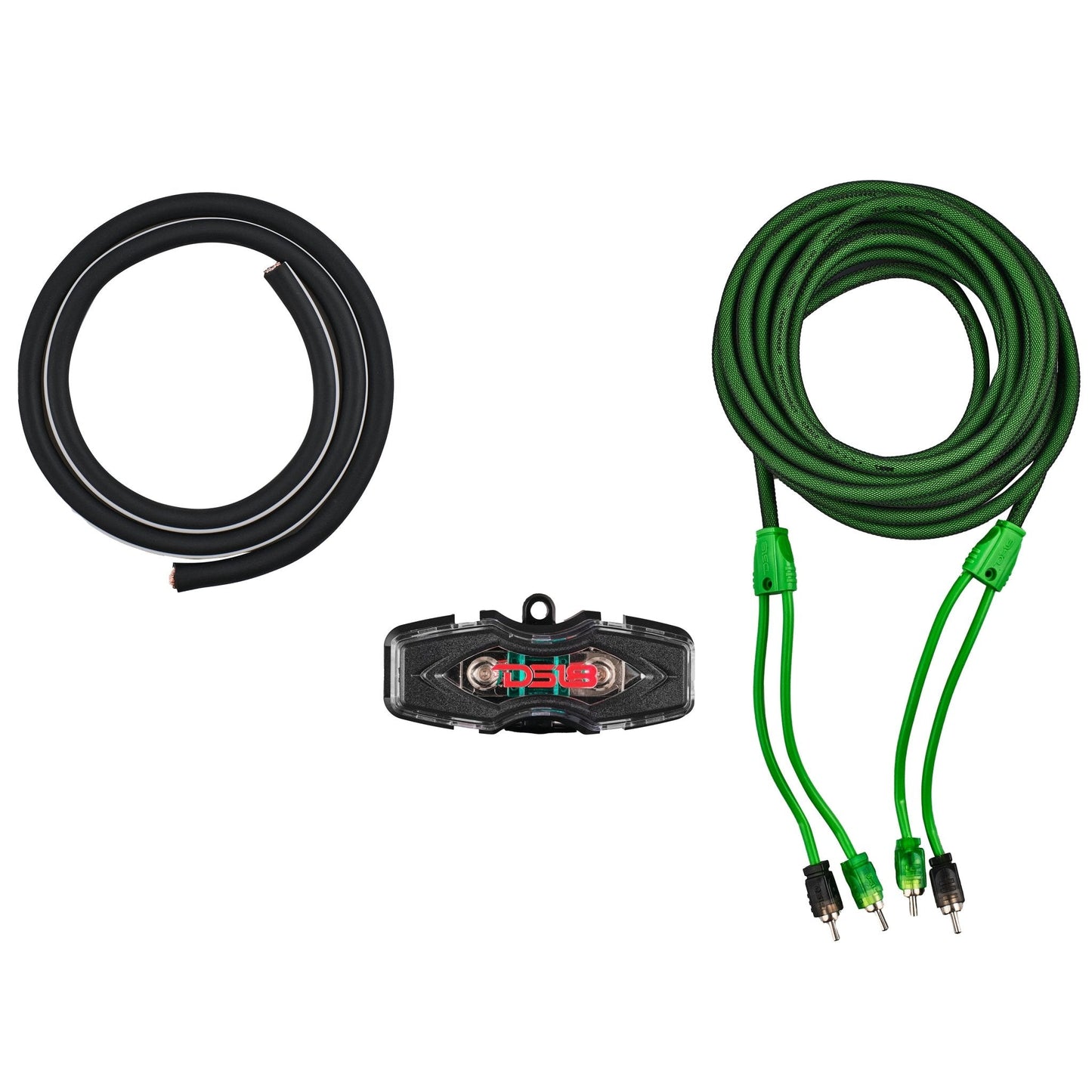 4-GA Amplifier Installation Wiring Kit - Green