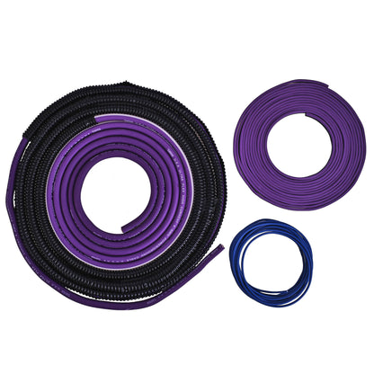4-GA Amplifier Installation Wiring Kit - Purple