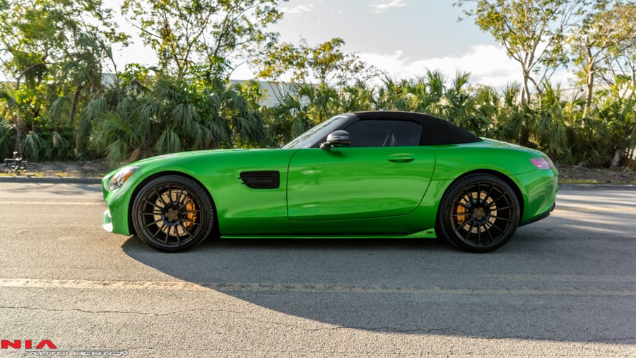 AMG GT Mercedes side skirts splitter extensions. 2016 2017 2018 5