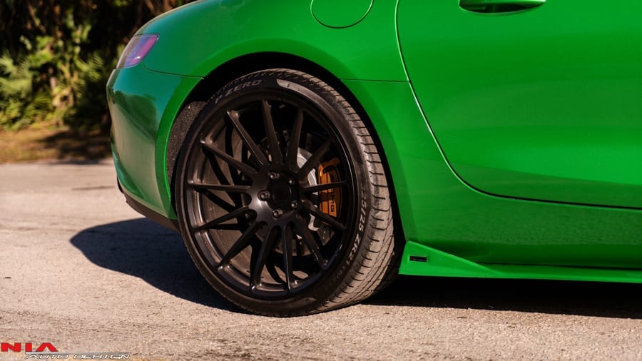 AMG GT Mercedes side skirts splitter extensions. 2016 2017 2018 3