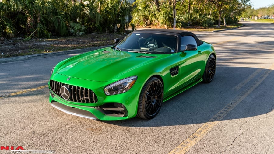 AMG GT Mercedes side skirts splitter extensions. 2016 2017 2018 5