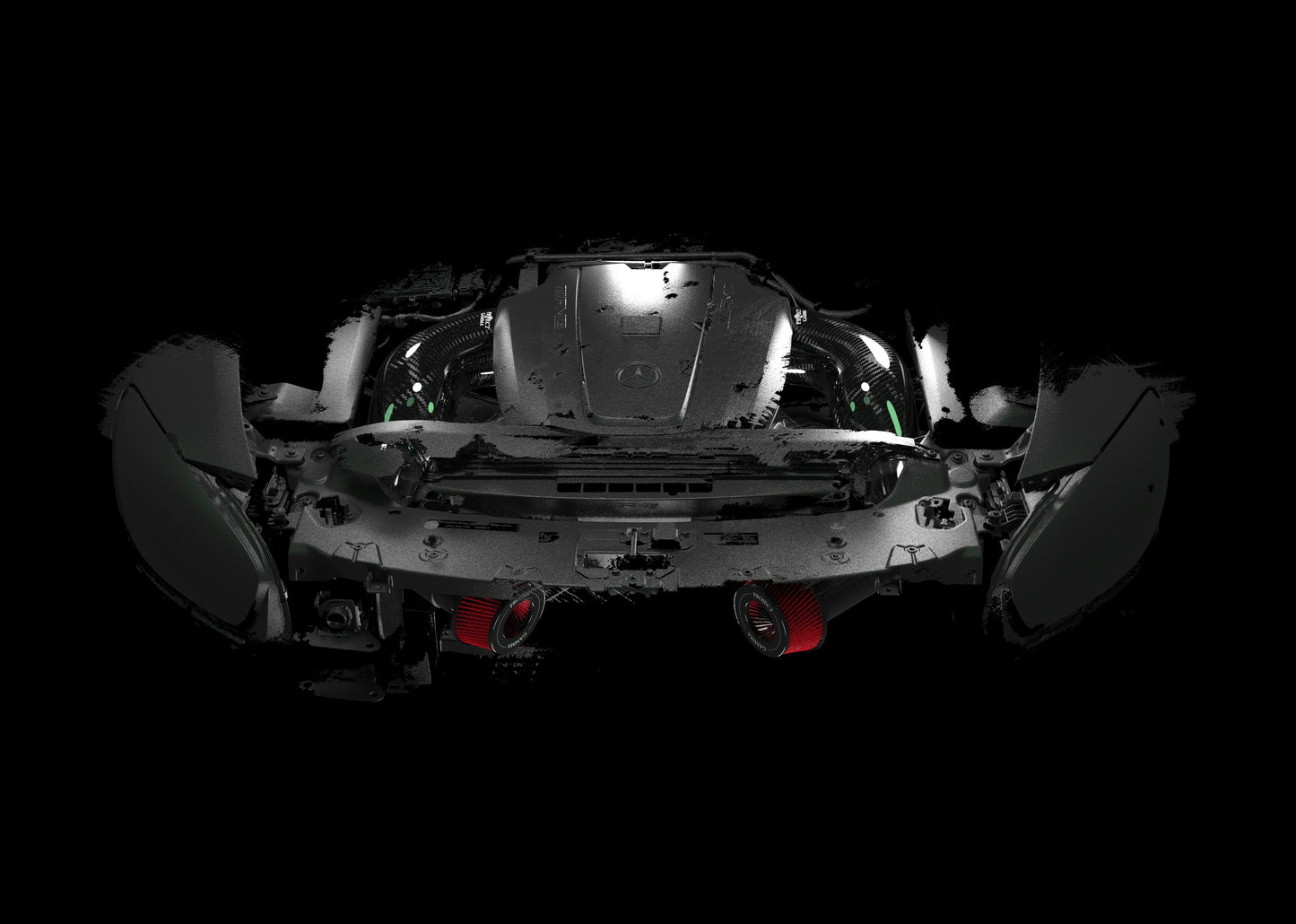 Project Gamma Mercedes-Benz AMG GT/GT-S/GT-R Carbon Fiber Intakes AMGGTCF-G-S