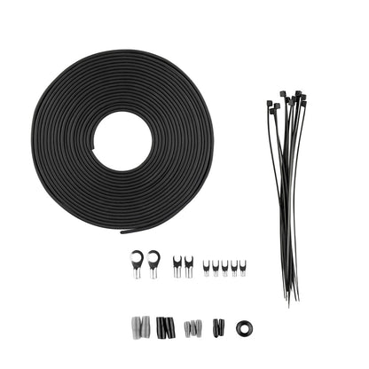 8-GA CCA Amplifier Installation Kit - SILVER