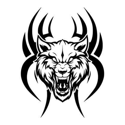 Tribal Wolf Hood Graphic