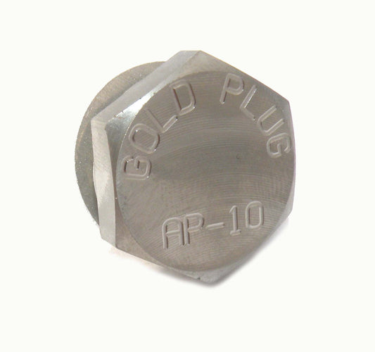 AP10 | GoldPlug | M16x1.5 | USA | Magnetic Drain Plug | Stainless | Fits all Subaru 4 Cylinder engines | SW10 Washer Included |