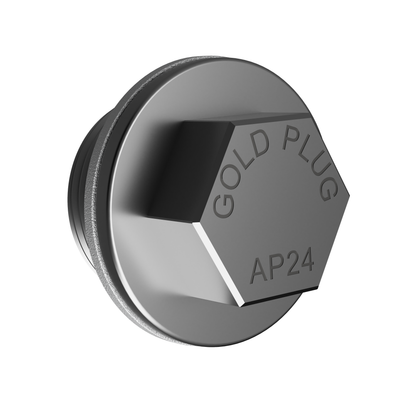 GoldPlug | M24x1.5 | AP24 | USA | Magnetic Drain Plug | Stainless | Fits All Toyota Front Differential Drain EXCLUDING Highlander 2020+  | SW24 Washer Included |