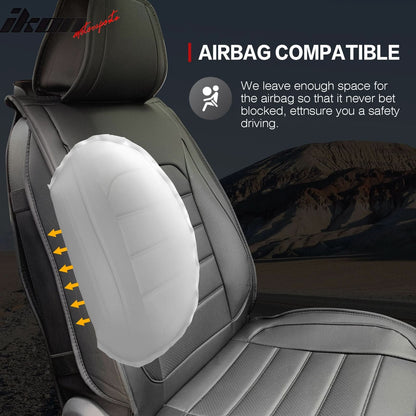 Universal Fit PU Leather Car Seat Covers Cushion Protector - 01 Style