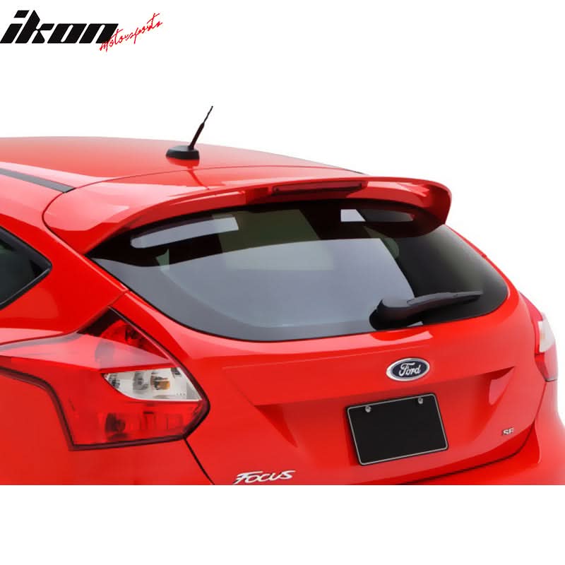2012-2018 Focus Hatchback Painted ABS Rear Roof Spoiler Wing
