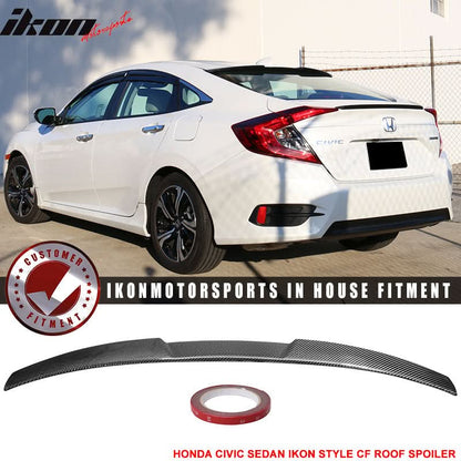 2016-2021 Honda Civic 4Dr Sedan X 10th Gen Rear Window Roof Spoiler