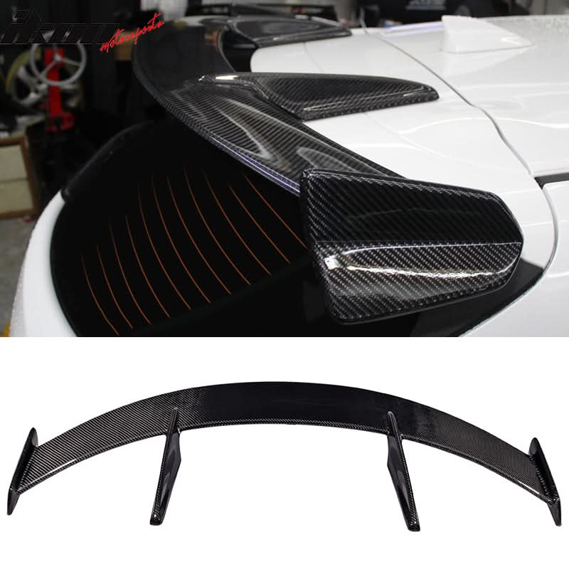 2014-2017 Mazda 3 Hatchback KS Style Carbon Fiber Roof Spoiler Wing