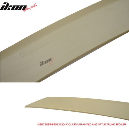 2008-2014 Benz C-Class W204 AMG Style Unpainted Rear Spoiler Wing ABS