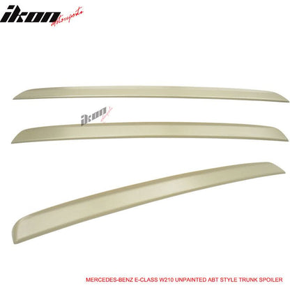 1995-2001 Benz E-Class W210 E430 4-Door Black Rear Spoiler Wing ABS