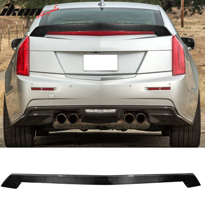 2016-2019 Cadillac ATS-V Sedan V Style Carbon Fiber Trunk Spoiler Wing