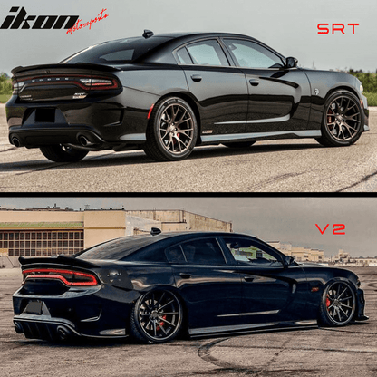 15-23 Dodge Charger SRT8 SRT Hellcat Matte Black Rear Spoiler Wing ABS
