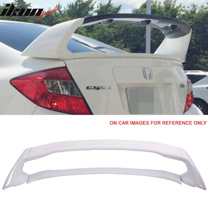2012-2015 Honda Civic Sedan Mugen Style Painted Trunk Spoiler Wing