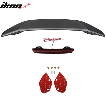 2016-2021 Honda Civic X Sedan Trunk Spoiler with LED Brake Light ABS