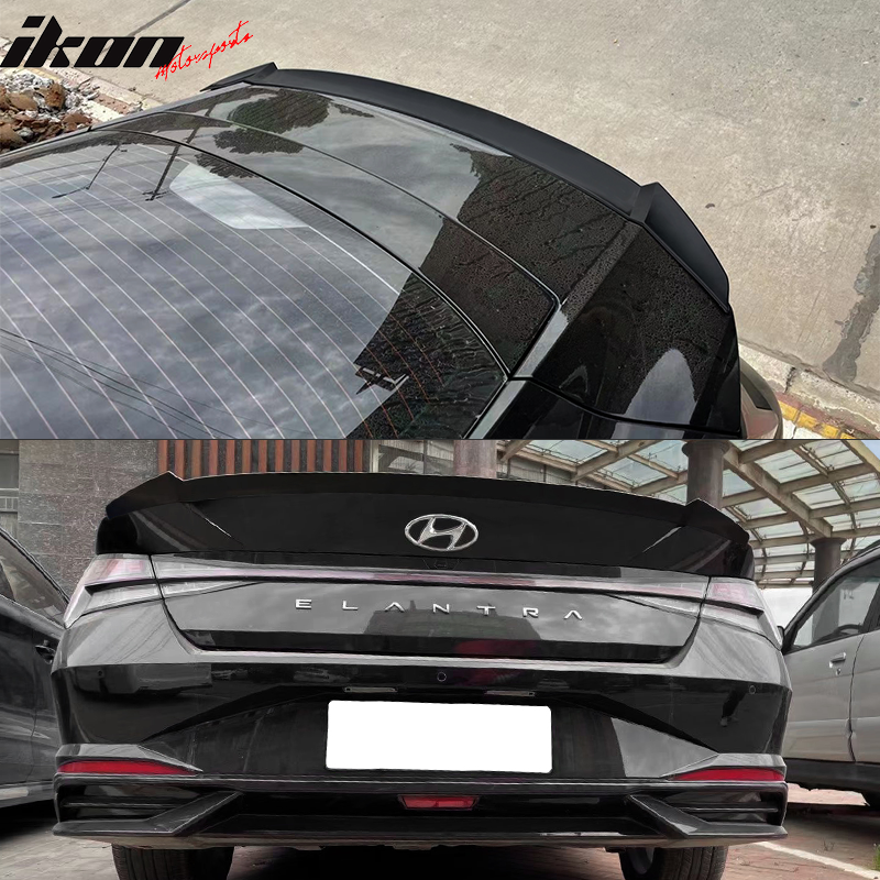 2021-2025 Hyundai Elantra 4DR Sedan M4 Rear Trunk Spoiler Wing ABS