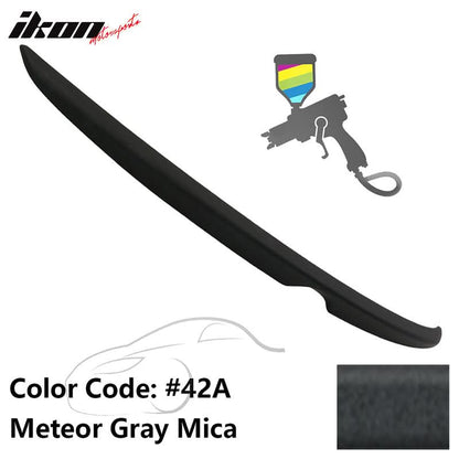 Matte Fits 14-18 Mazda 3 Mazda3 Sedan Flush Factory Trunk Spoiler