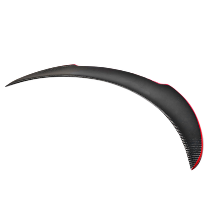 2013-2018 Benz CLA C117 FD Style Red Line Trunk Spoiler Carbon Fiber
