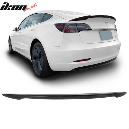 2017-2023 Tesla 3 Sedan 4-Door IKON V Trunk Spoiler ABS