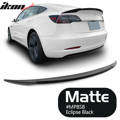 2017-2023 Tesla 3 Sedan 4-Door IKON V Trunk Spoiler ABS