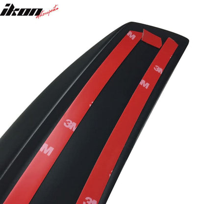 2012-2025 Tesla S Sedan 4-Door Unpainted Black Rear Spoiler Wing ABS