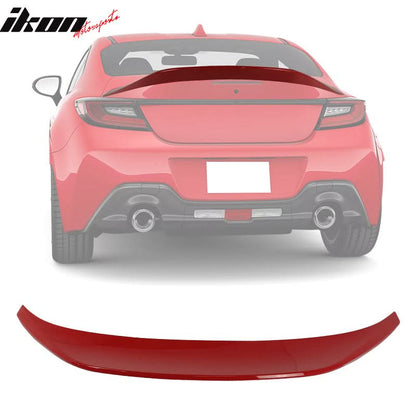 2022-2025 Subaru BRZ GR86 #DCK Red V Roof + TRD Trunk Spoiler ABS
