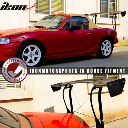 Universal V2 GT Carbon Fiber Rear Spoiler Wing Side Plate Add On