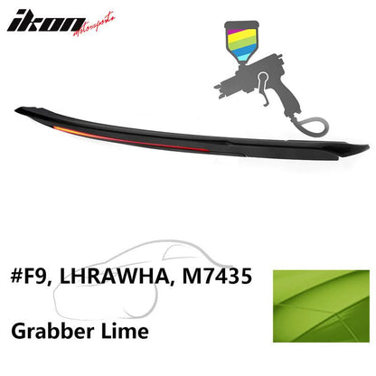 2015-2023 Ford Mustang Coupe Convertible Long LED Trunk Spoiler ABS