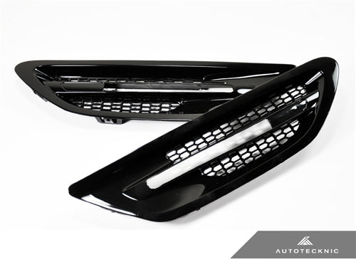 AutoTecknic Replacement Glazing Black Fender Vents - F10 M5