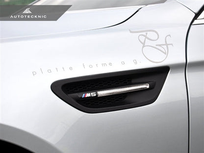 AutoTecknic Replacement Stealth Black Fender Vents - F10 M5
