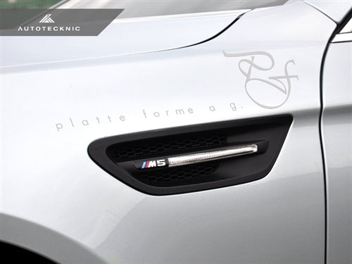 AutoTecknic Replacement Stealth Black Fender Vents - F10 M5