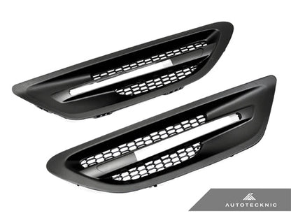 AutoTecknic Replacement Stealth Black Fender Vents - F10 M5
