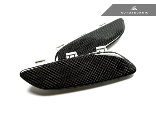 AutoTecknic Carbon Fiber Front Bumper Reflectors - BMW E90 E92 E93 M3 (2008-2013)