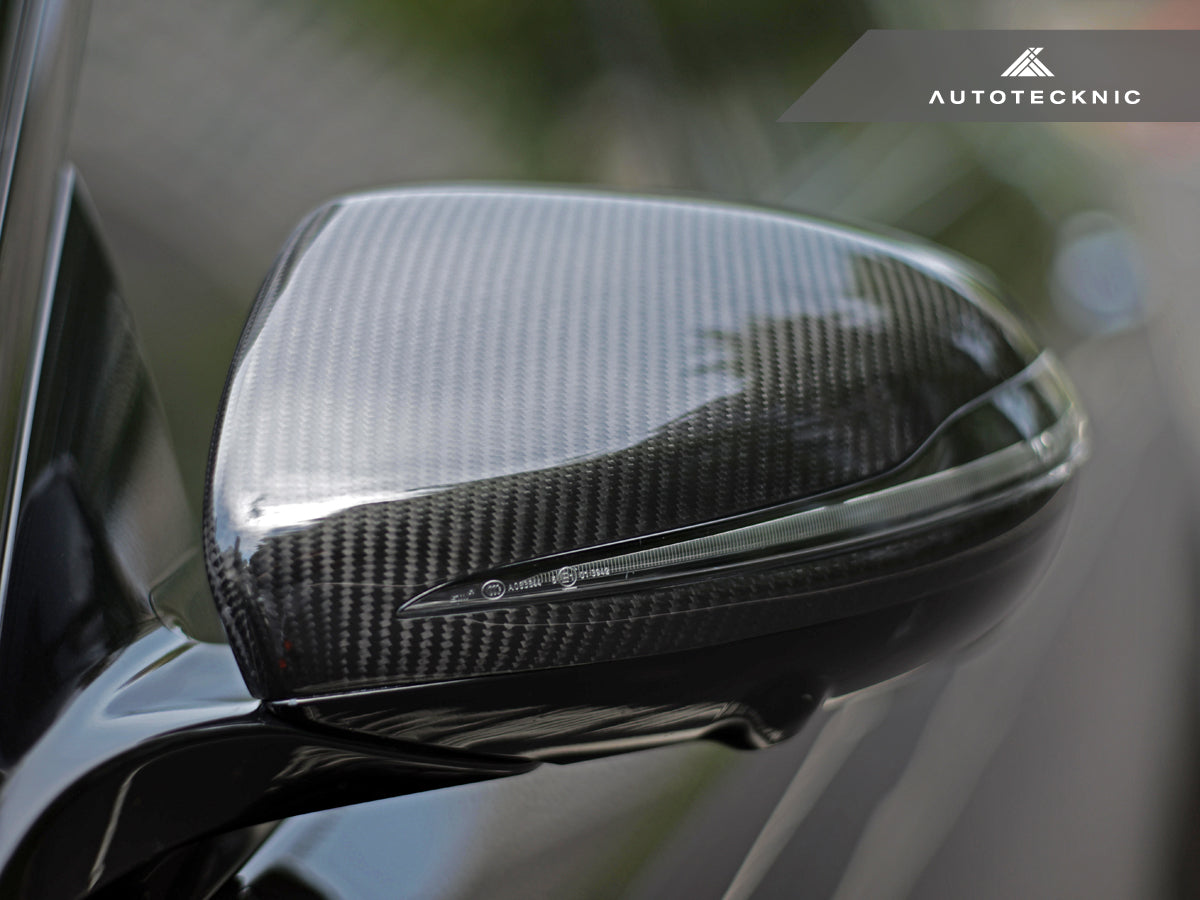 AutoTecknic Replacement Version II Dry Carbon Mirror Covers - Mercedes-Benz W257 CLS-Class