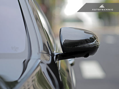 AutoTecknic Replacement Version II Dry Carbon Mirror Covers - Mercedes-AMG X290 GT43 | GT50 | GT53 | GT63