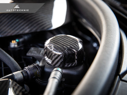 AutoTecknic Dry Carbon Charge Cooler Tank Cap Cover - BMW F80 M3 | F82/ F83 M4