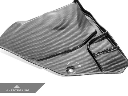 AutoTecknic Dry Carbon Engine Cowl Panel Trim Set - Toyota A90 Supra 2020-Up