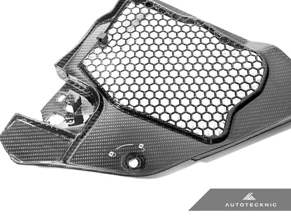 AutoTecknic Dry Carbon Engine Cowl Panel Trim Set - Toyota A90 Supra 2020-Up