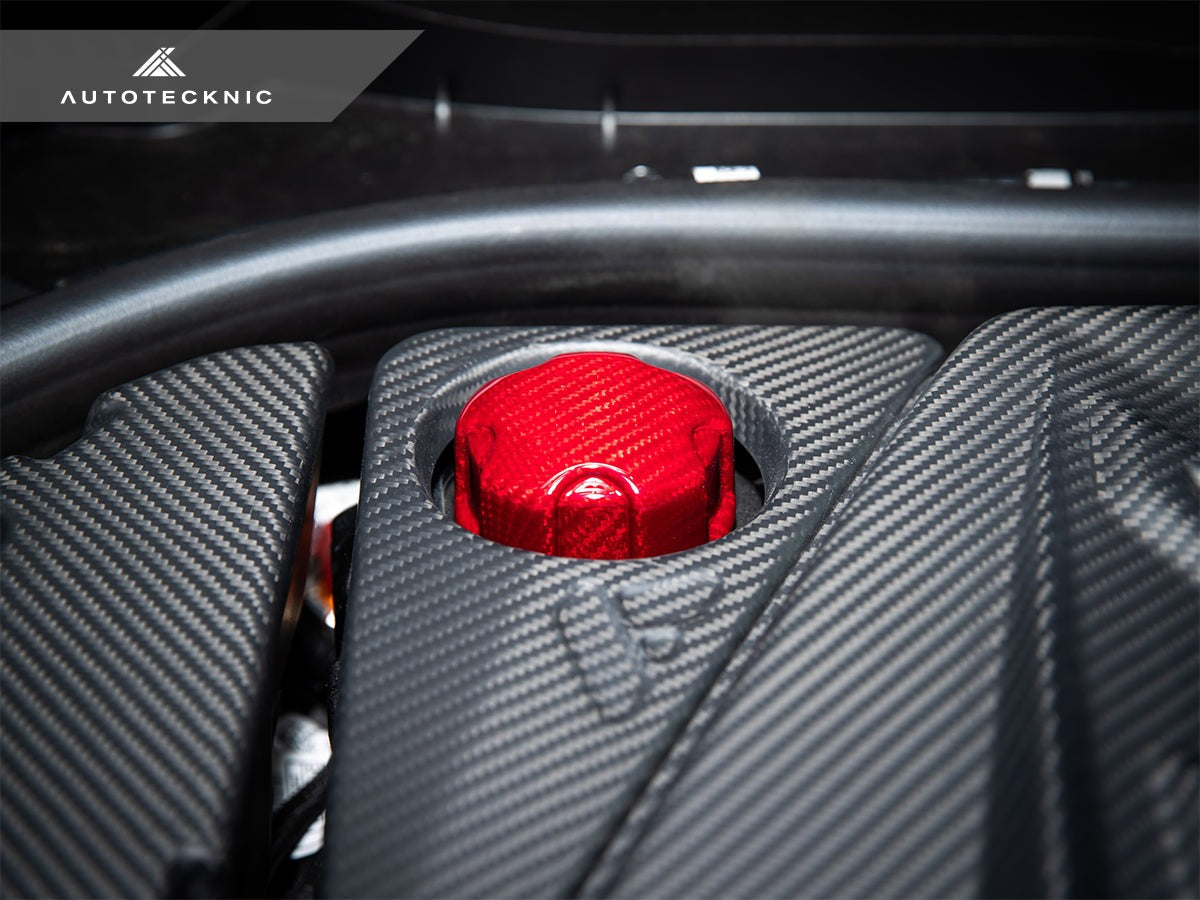 AutoTecknic Dry Carbon Charge Cooler Tank Cap Cover - G05 X5 | G06 X6 | G07 X7