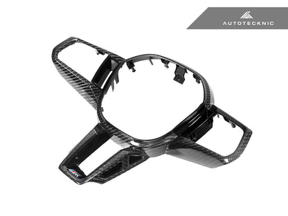 AutoTecknic Carbon Fiber Steering Wheel Trim - BMW G45 X3 M-Sport