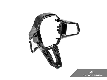 AutoTecknic Carbon Fiber Steering Wheel Trim - BMW G45 X3 M-Sport