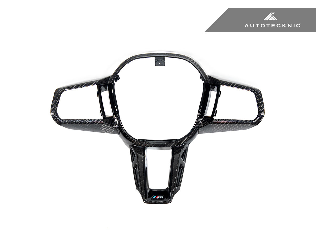 AutoTecknic Carbon Fiber Steering Wheel Trim - BMW G45 X3 M-Sport