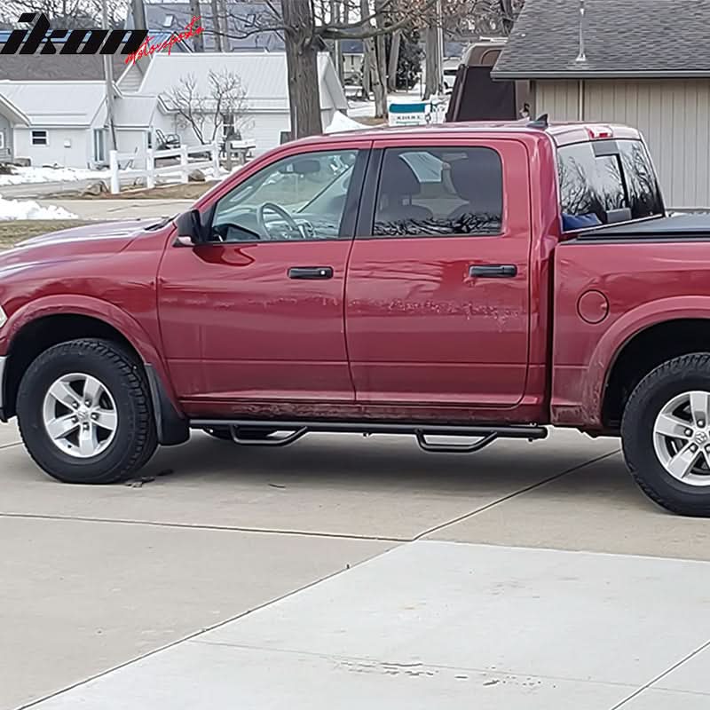 2009-2023 Dodge Ram 1500 2500 3500 Crew Cab Running Boards Nerf Bars