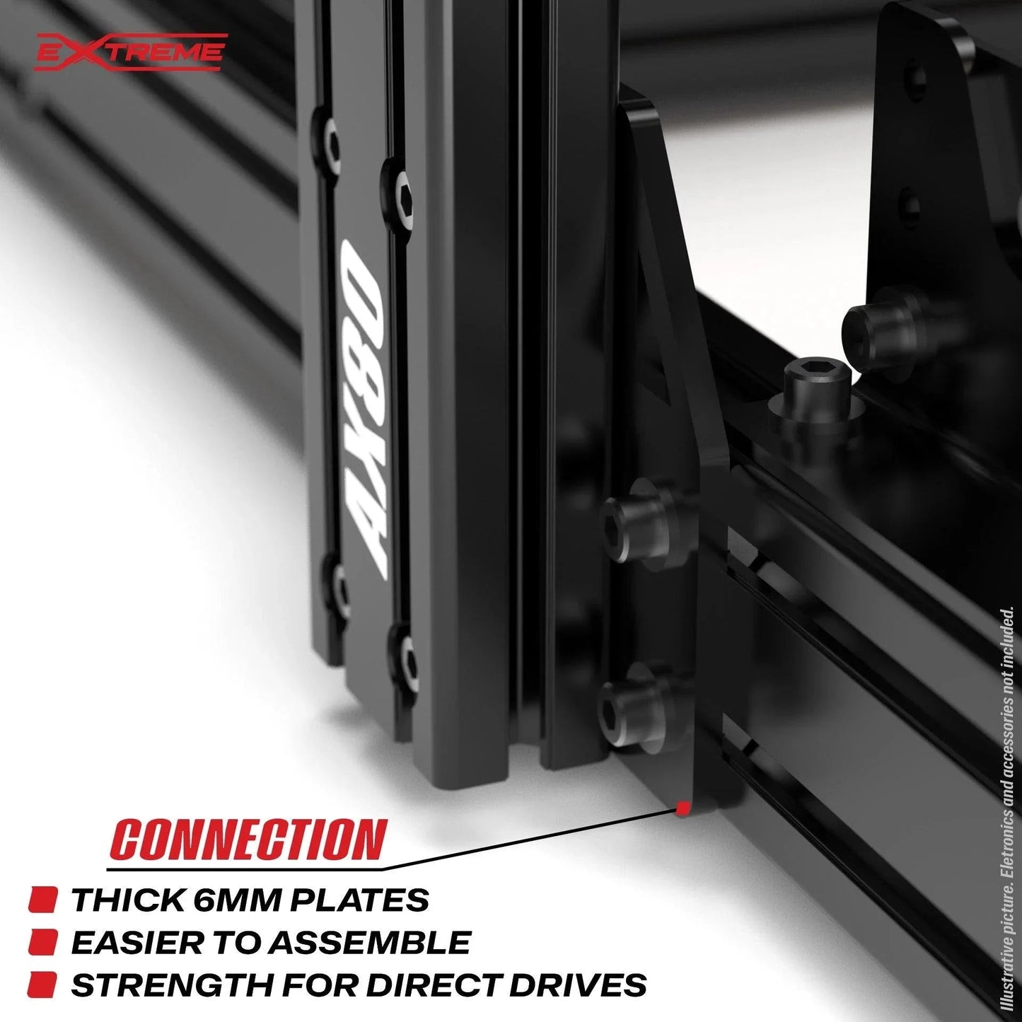 AX80 Aluminum Profile Sim Racing Cockpit