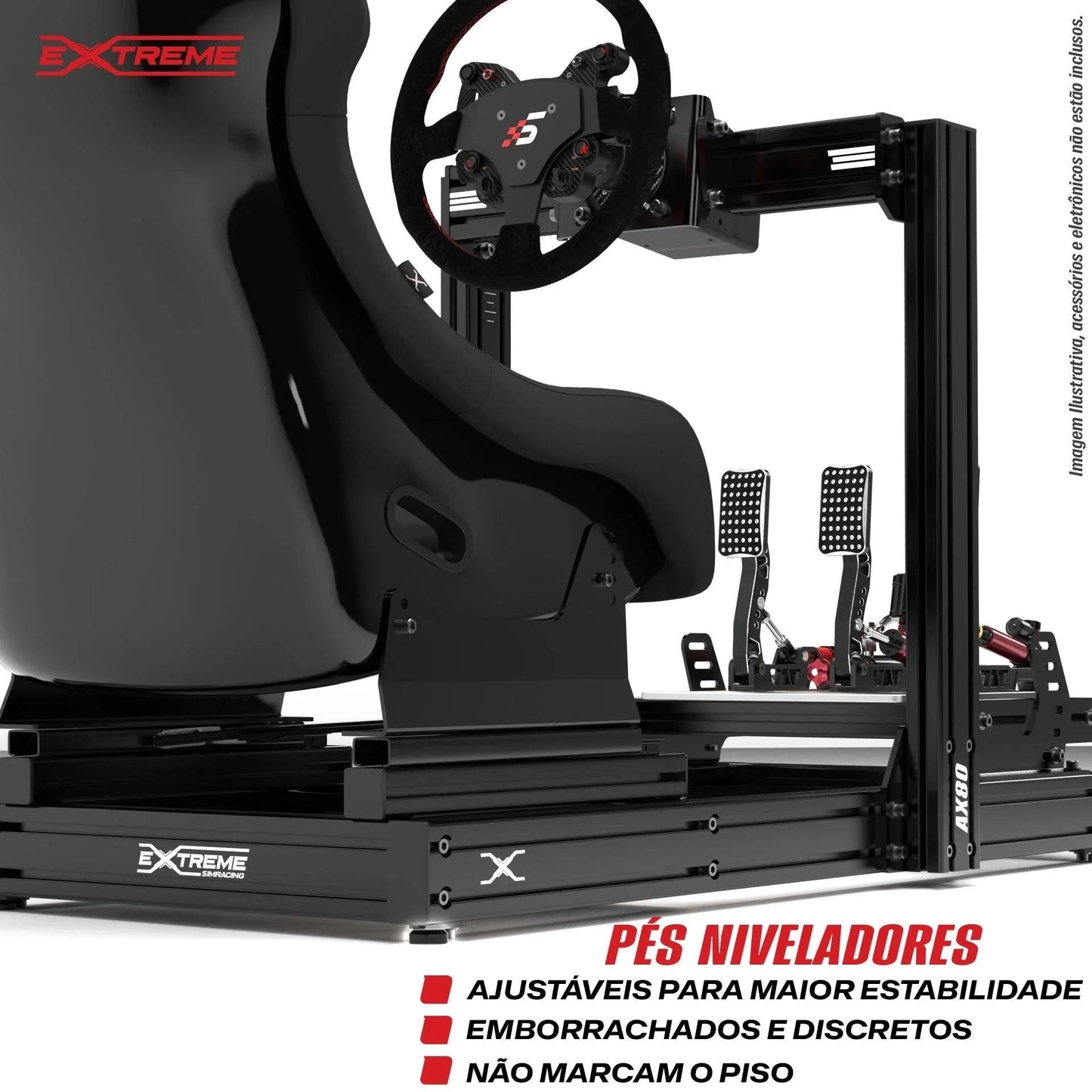 AX80 Aluminum Profile Sim Racing Cockpit